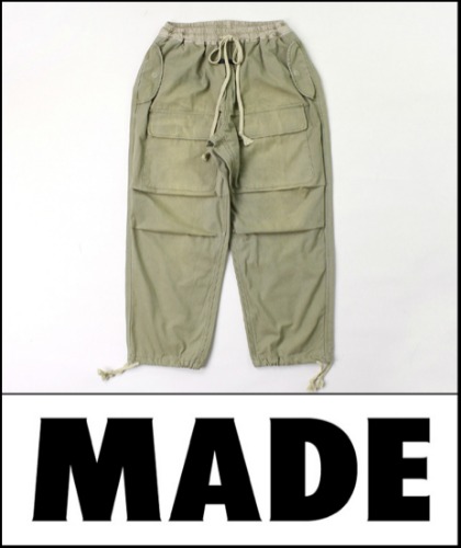 2021 F/W FExx OF Gxx VINTAGE STUFF HEAVY COTTON CARGO STRING PANTS [MADE SHOP 100%]