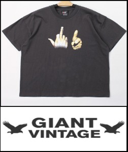 2022 S/S GIANT U.S.A OLD CAVIER VINTAGE  HEAVY COTTON DIRTY WASH TEE [MADE SHOP]