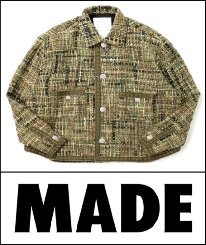 2022 F/W READYxxxx SHEEP WOOL TWEED HEAVY OVER-FIT JACKET   [MADE SHOP]